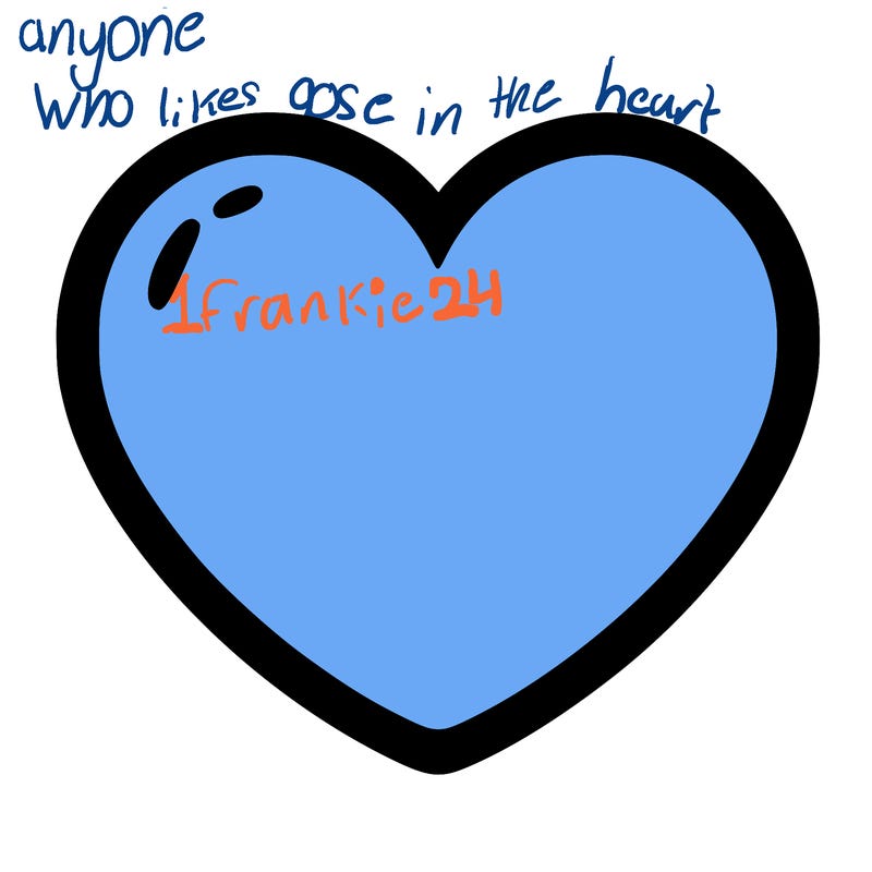 a blank heart