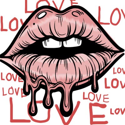 lips that look realistic and drip