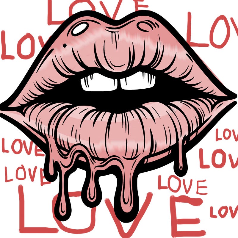 lips that look realistic and drip