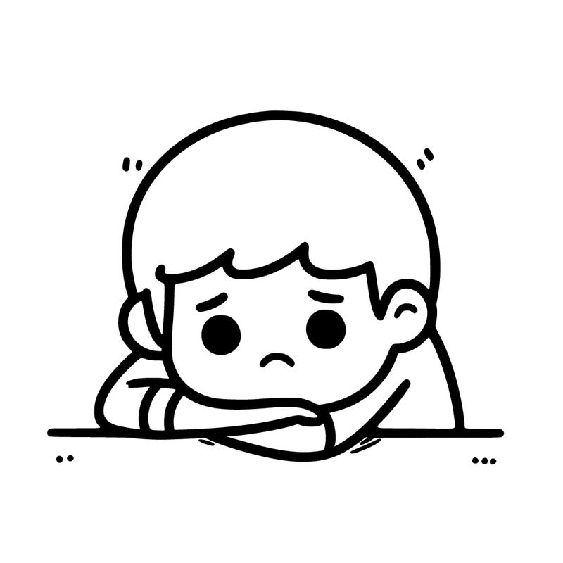 sad person