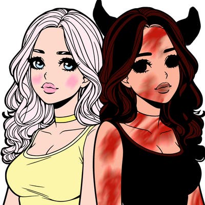 realistic twin sisters