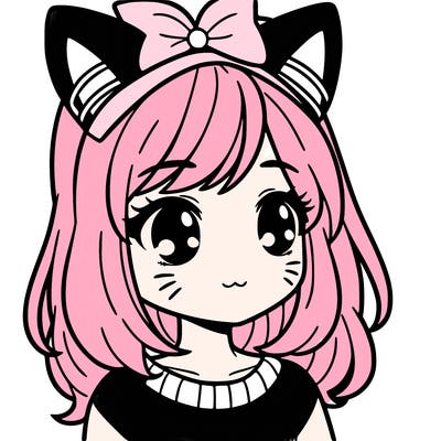 girl with cat ears
