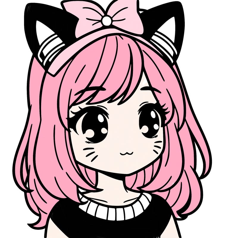 girl with cat ears