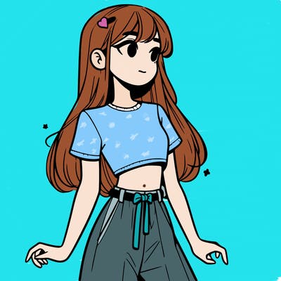 girl in a cute crop top