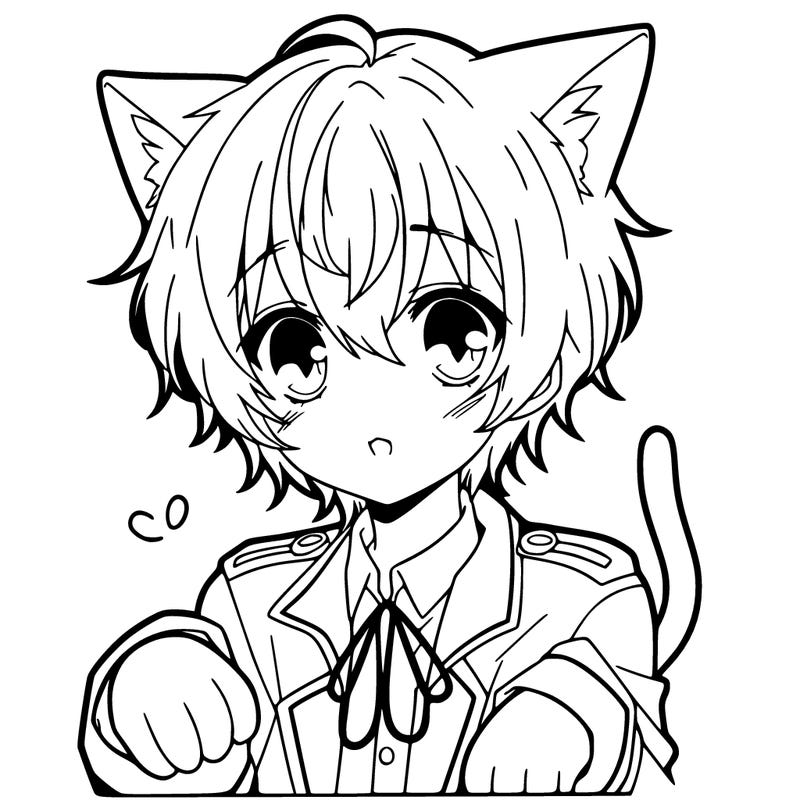 anime cat boy