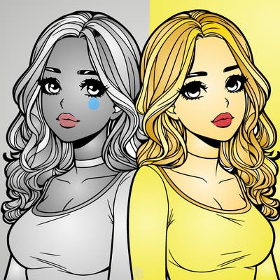 realistic twin sisters