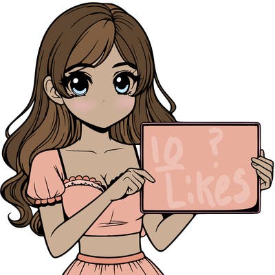 realistic pretty girl holding blank sign