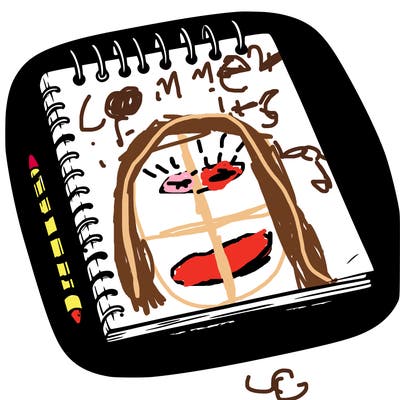 a blank sketch pad