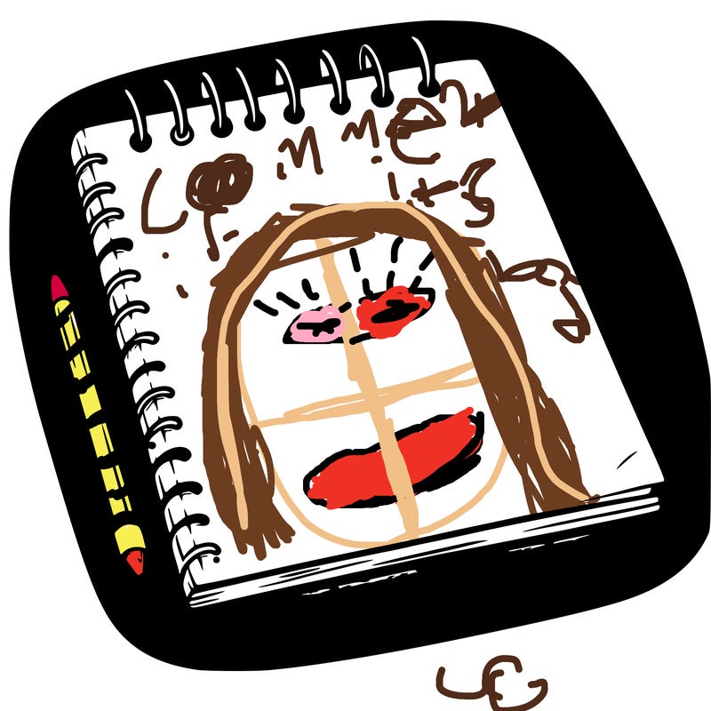 a blank sketch pad