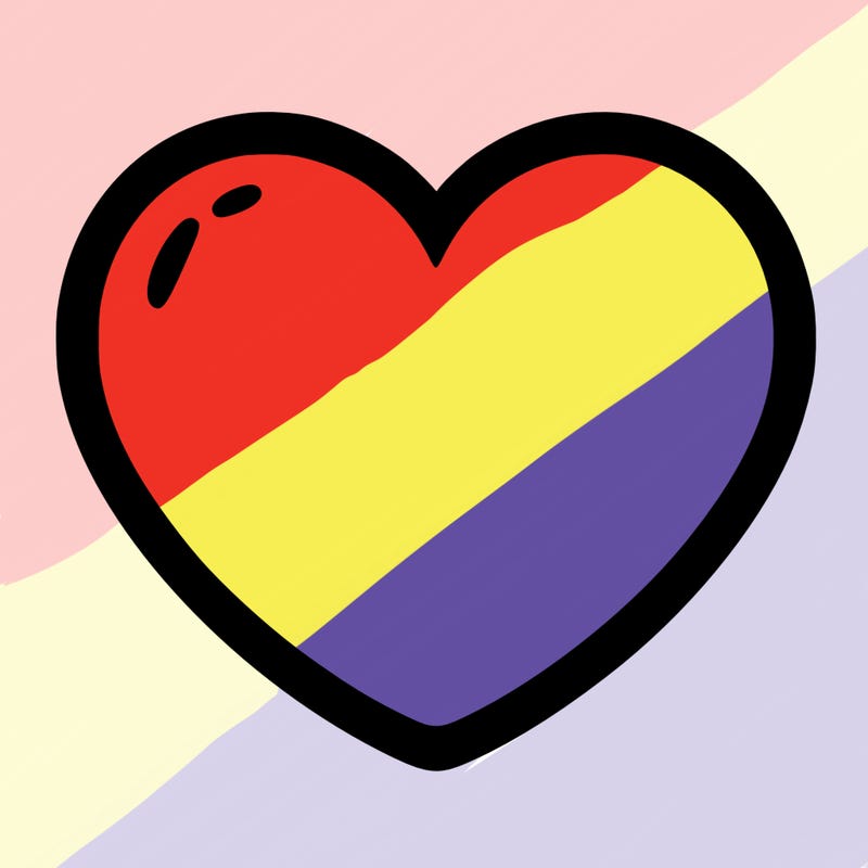 a blank heart