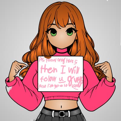 girl holding a blank sign in a long sleeve crop top