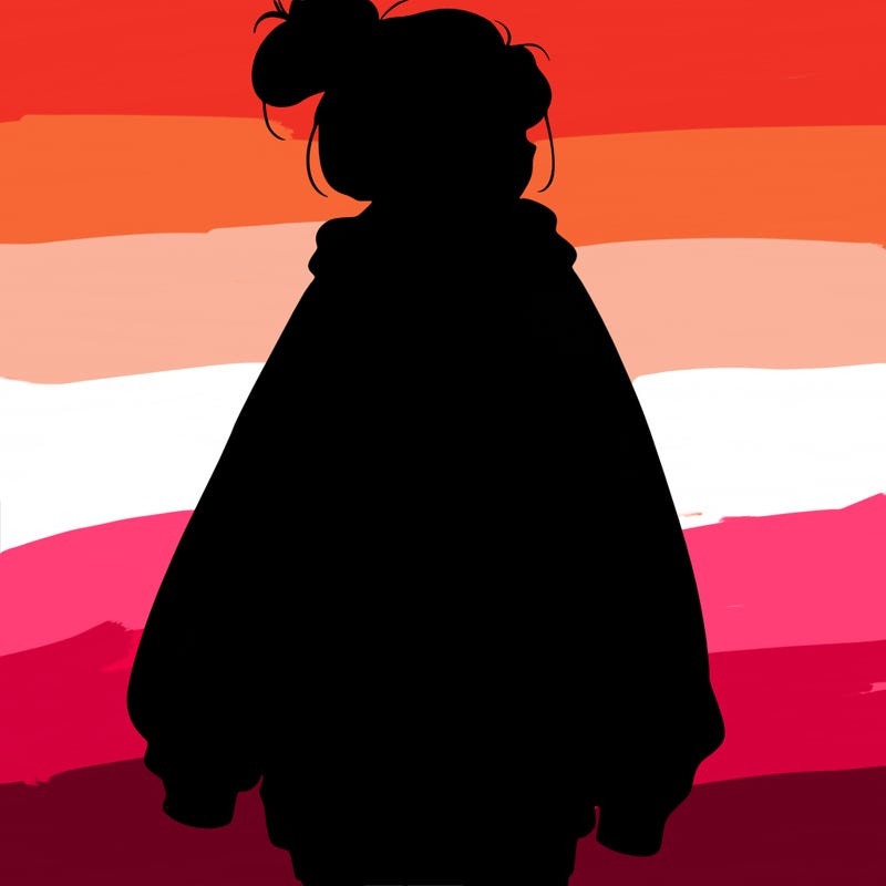 realistic girl with a oversized sweatshirt on and a bun