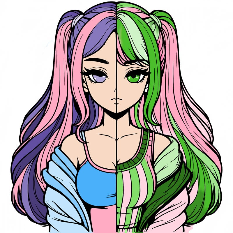 realistic girl split