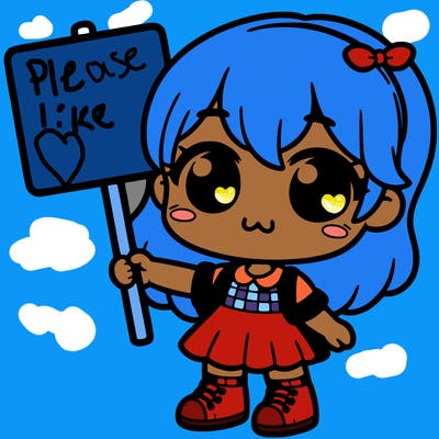 cute girl holding a sighn