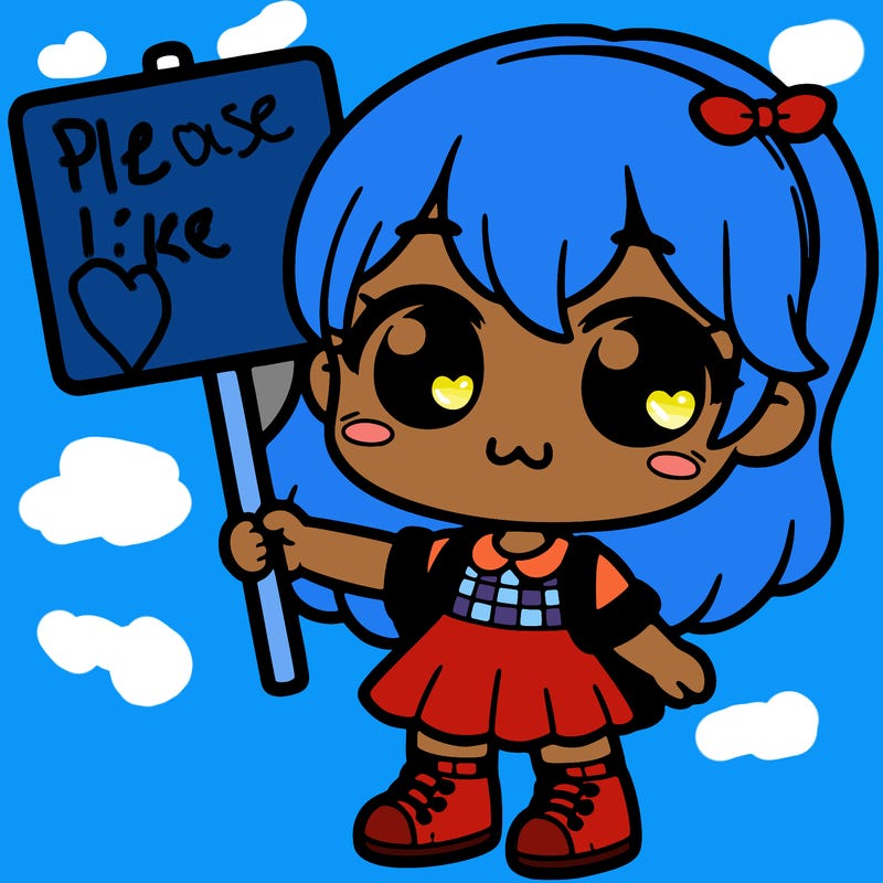 cute girl holding a sighn