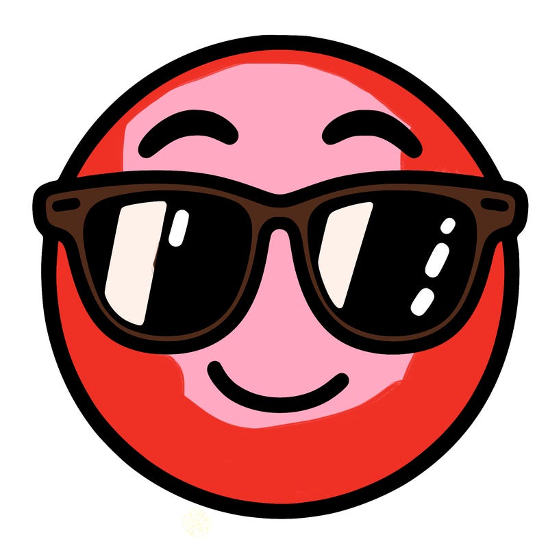 emoji with sunglasses