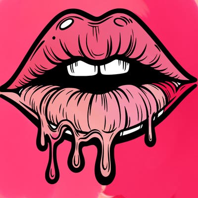lips that look realistic and drip