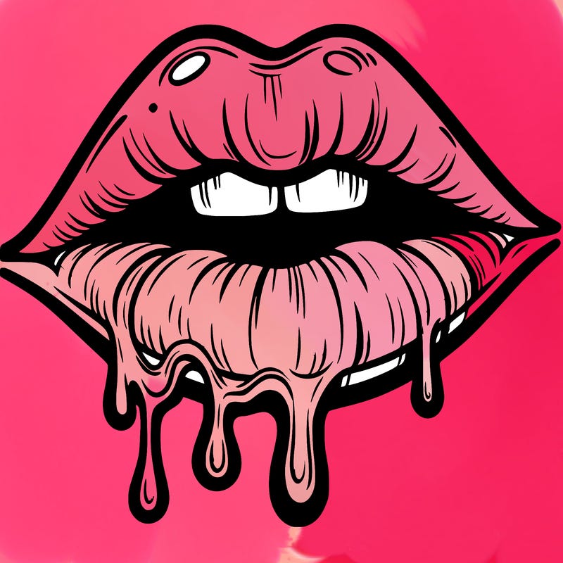 lips that look realistic and drip
