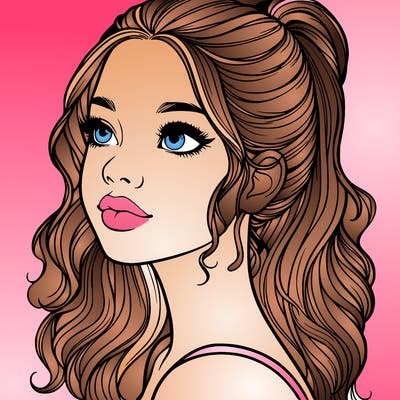 beautiful realistic girl