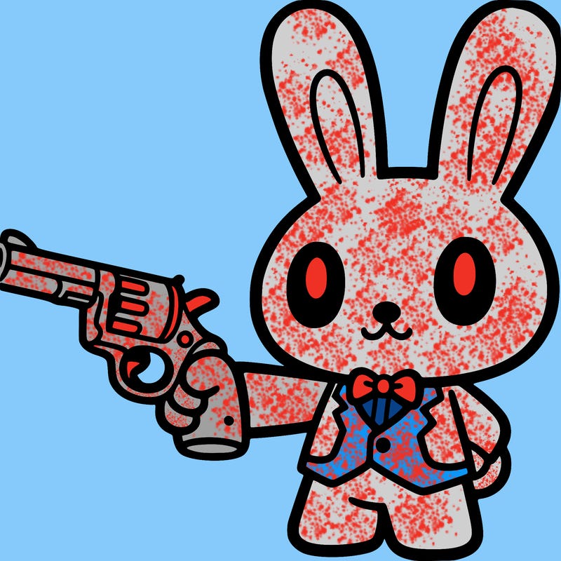 bunny with a revolver