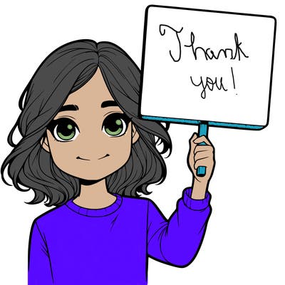 realistic girl holding up a sign