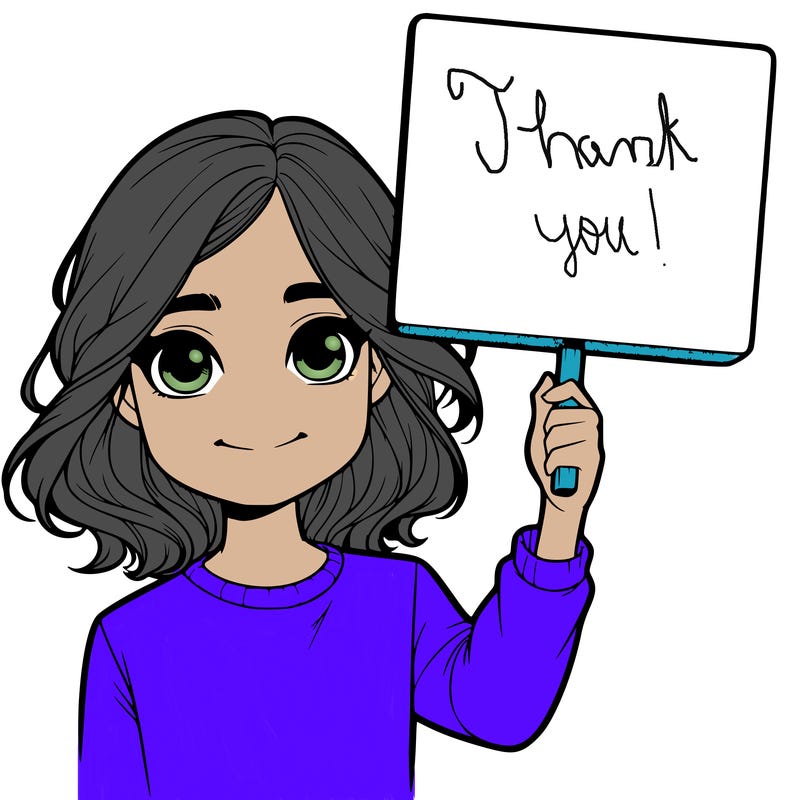 realistic girl holding up a sign