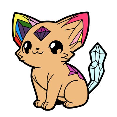 crystal kitten