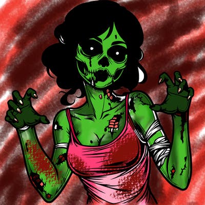 realistic zombie girl