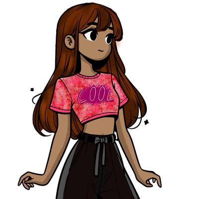 girl in a cute crop top