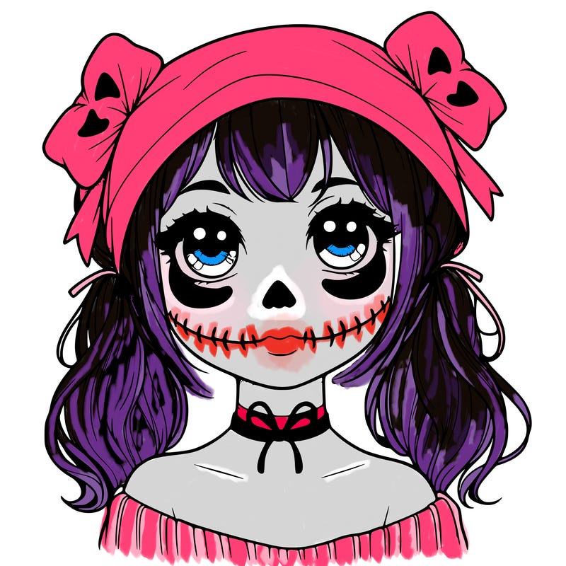 realistic girl halloween