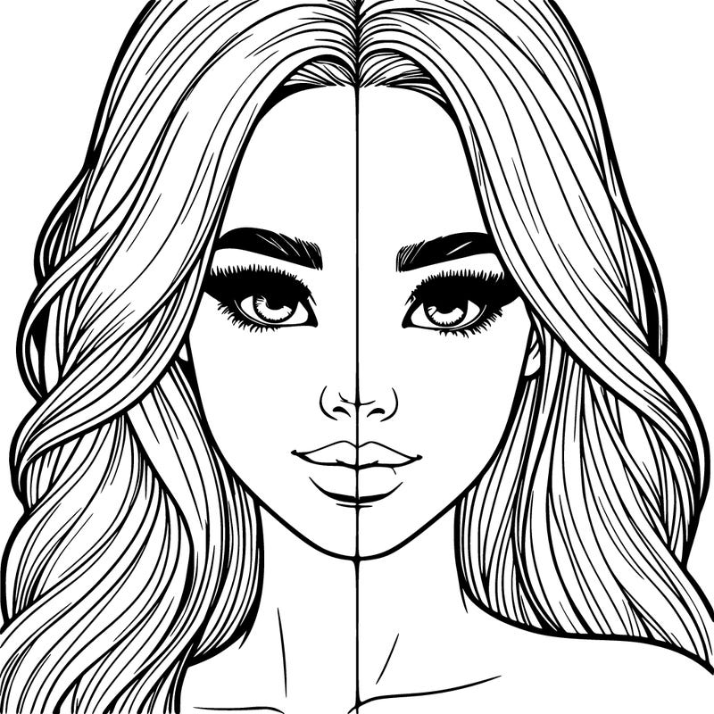 realistic pretty girl