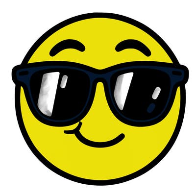 emoji with sunglasses