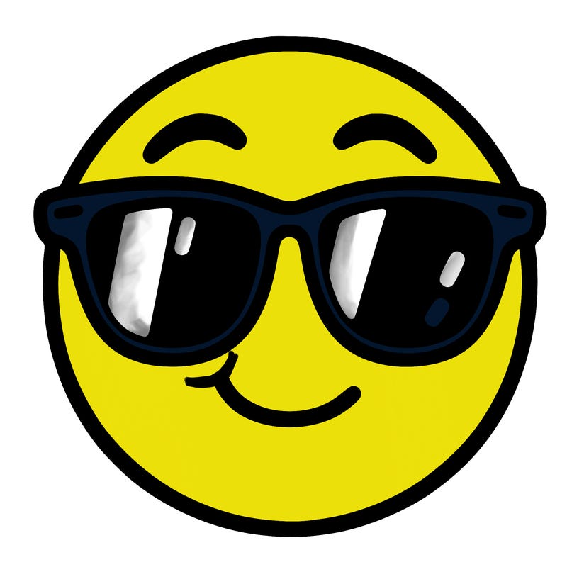emoji with sunglasses