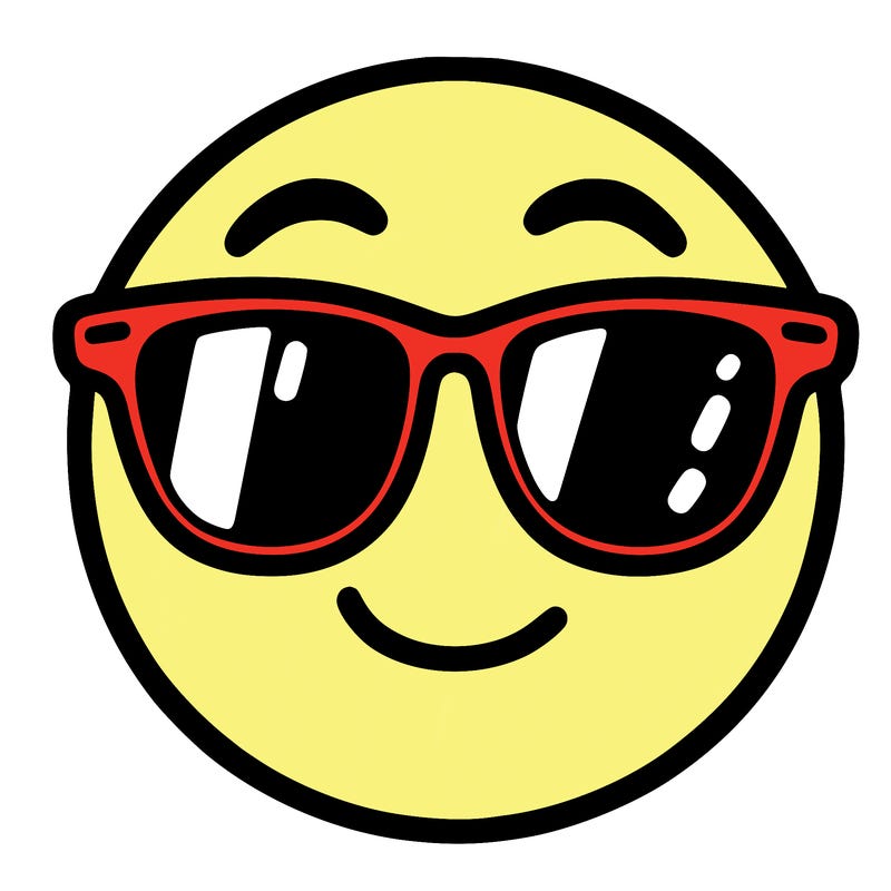 emoji with sunglasses