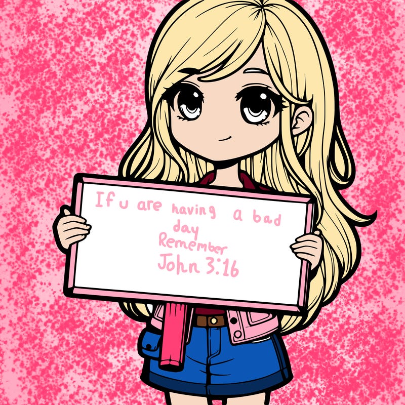 realistic girl holding a sign