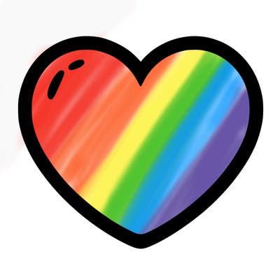 a blank heart