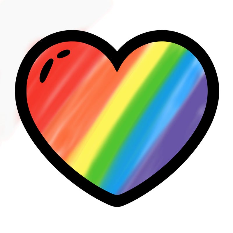 a blank heart