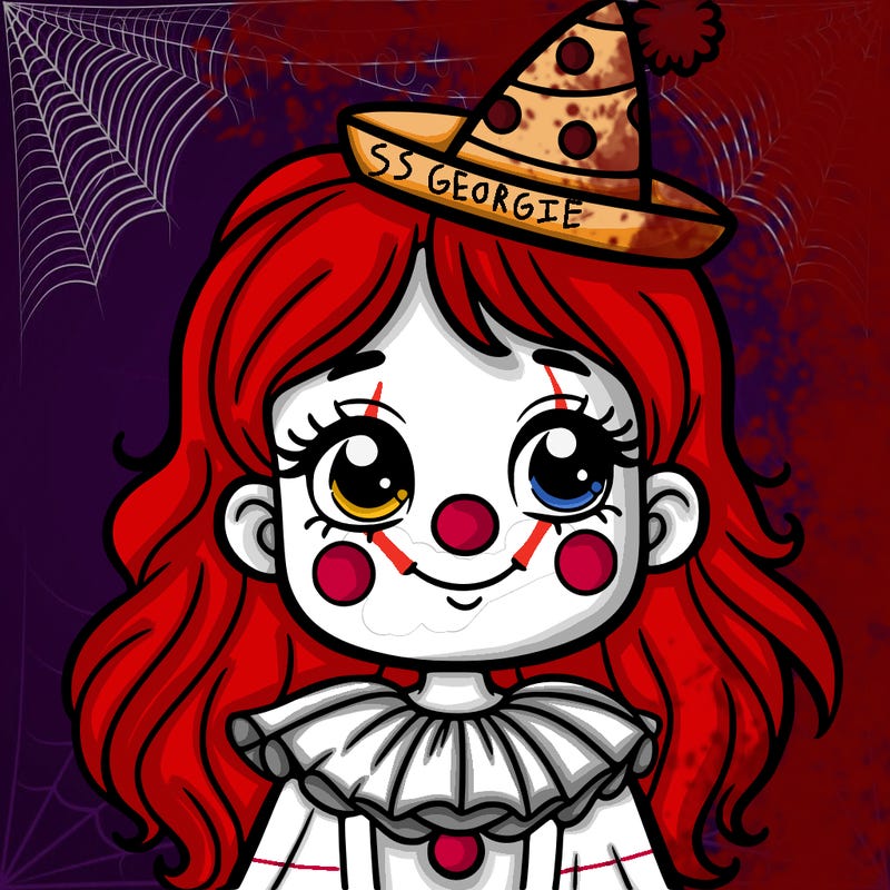 clown girl with clown hat
