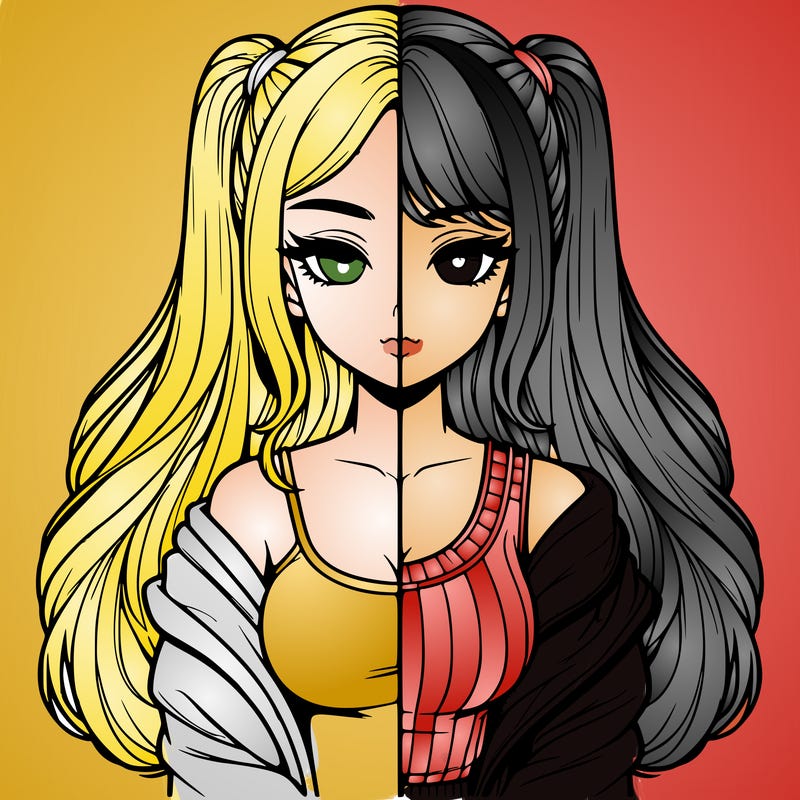 realistic girl split