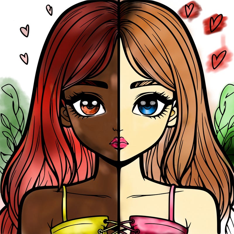 realistic girl split