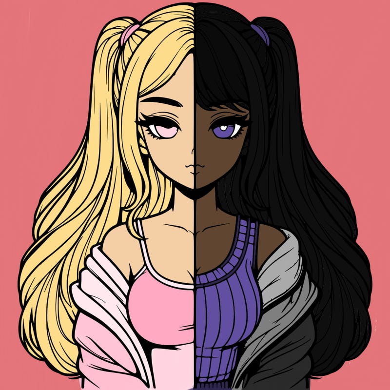 realistic girl split