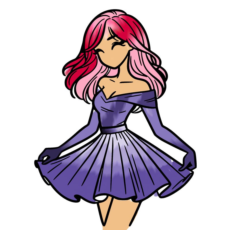 woman in skirt