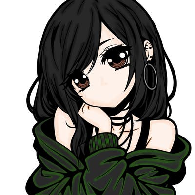 emo anime girl