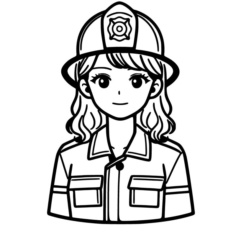 woman dressed as a firefighter