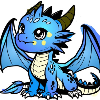 fierce baby night dragon