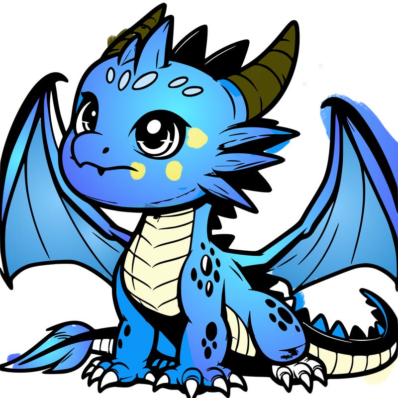 fierce baby night dragon