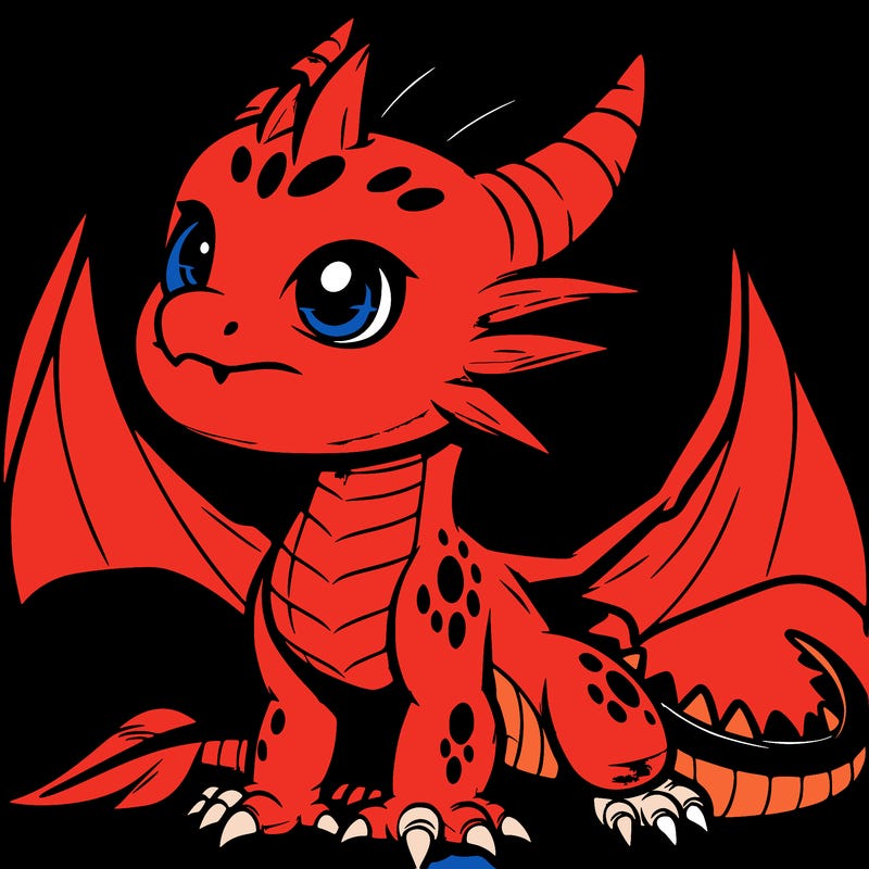 fierce baby night dragon