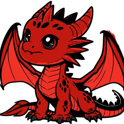 fierce baby night dragon