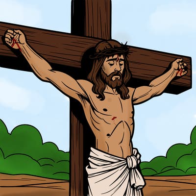 jesus on the cross