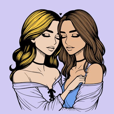 realistic girls in love